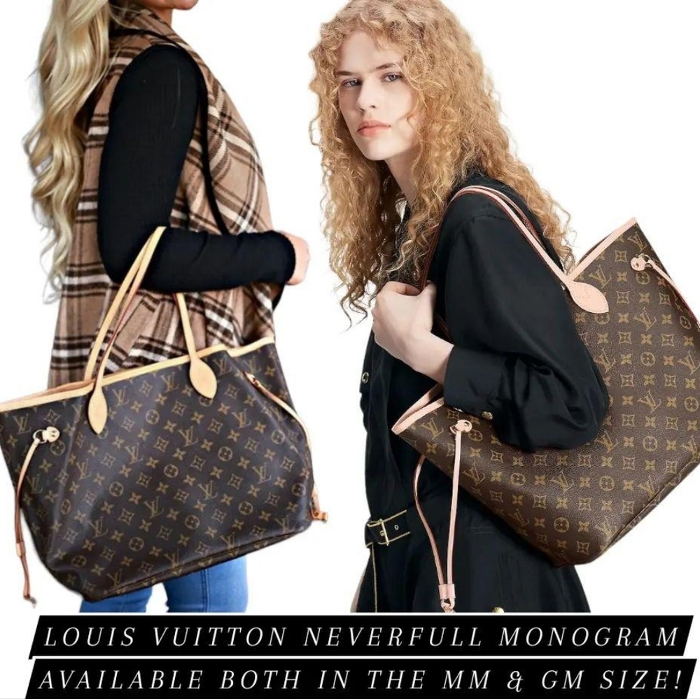 Authenticated Louis Vuitton LV NEVERFULL MM Brown Monogram Tote IN GOOD CONDITIO - Picture 7 of 16
